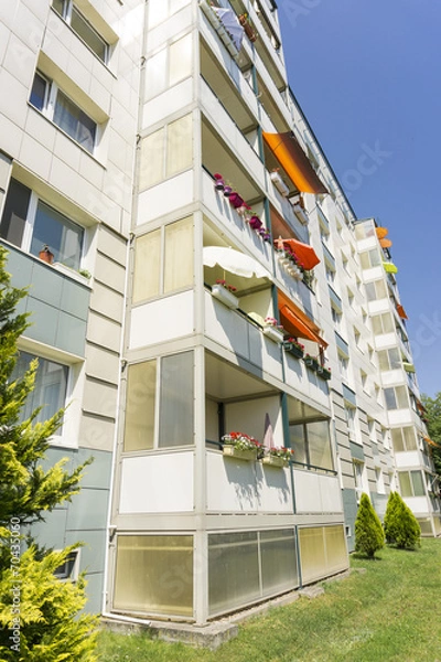 Obraz Sanierter Plattenbau  00946