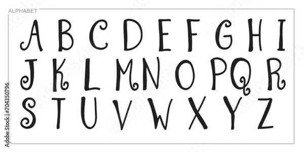 Obraz Alphabet Split Monogram, Split Letter Monogram, Alphabet Frame Font. Laser cut template. Initial monogram letters.