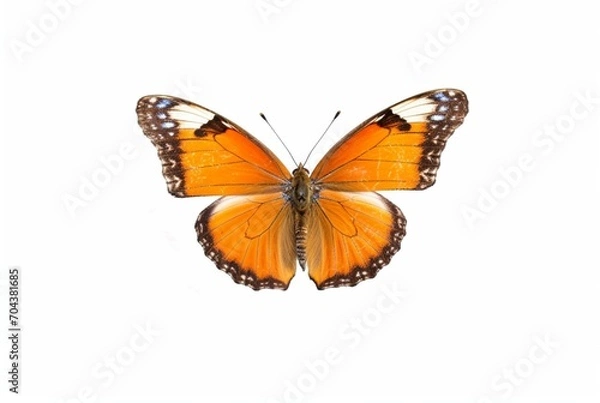 Fototapeta beautiful butterfly isolated on white background. generative ai