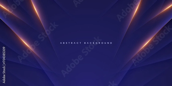 Obraz Purple Abstract Background with Gold Lines