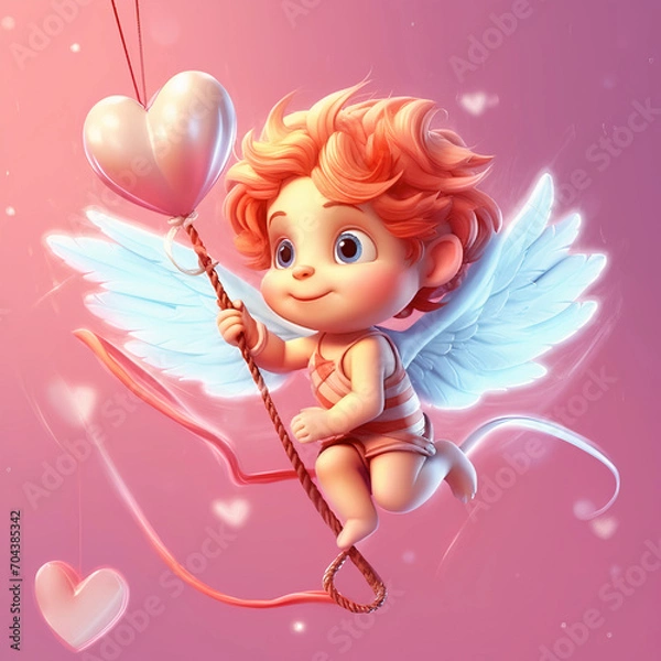 Obraz cupid with heart