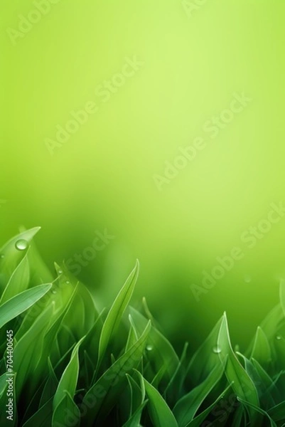 Obraz green background with green leaves. Ecological background.