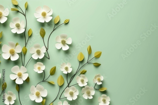 Fototapeta Background with a spring flowers.