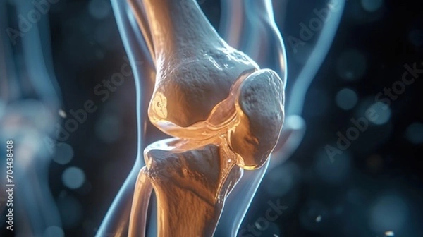 Obraz Knee Joint Replacement, 3d style image