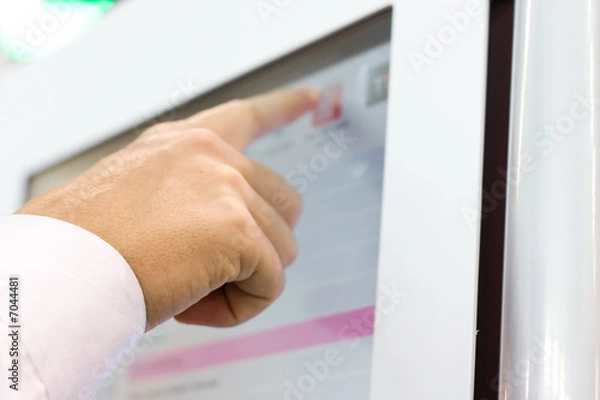 Obraz touch the screen