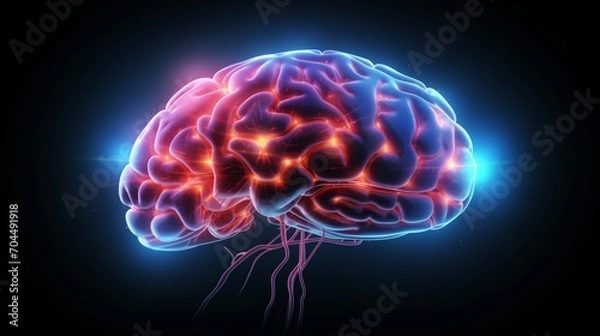 Obraz Photorealistic Brain Representation with Accurate Neurological Structure Detail