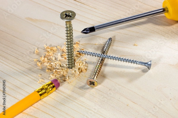 Obraz in Holz schrauben 02353