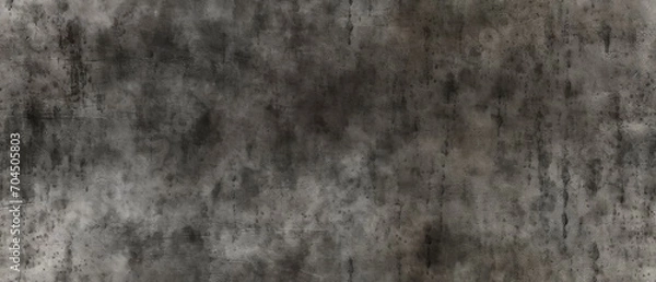 Fototapeta Dark grey grunge texture on canvas, high-resolution illustration.