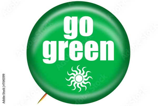 Obraz Go Green Solar Pin 2