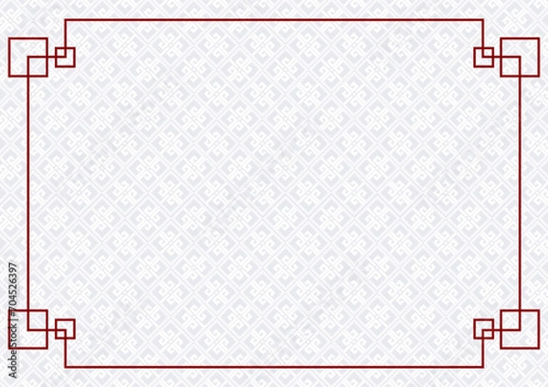 Fototapeta Traditional Chinese white background design  template for banner, cover and landing page.