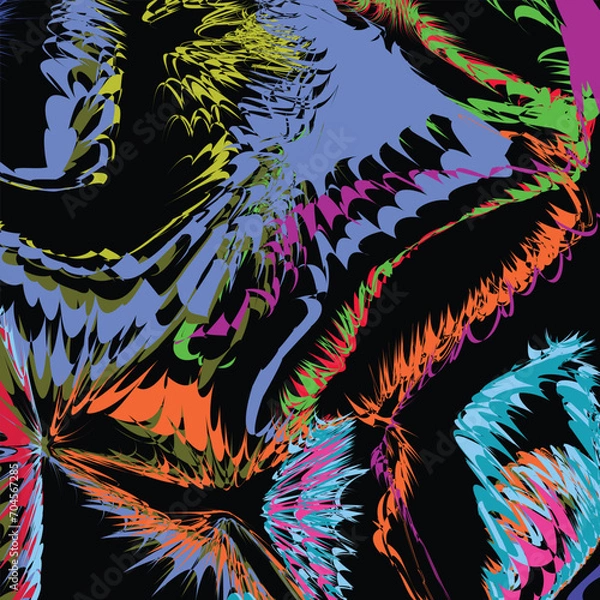 Obraz creative liquid background cellarful using adobe illustrator. 