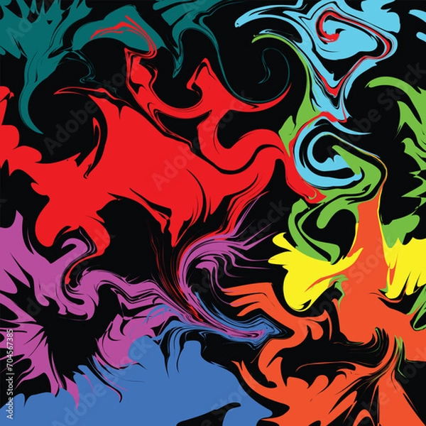 Obraz creative liquid background cellarful using adobe illustrator. 