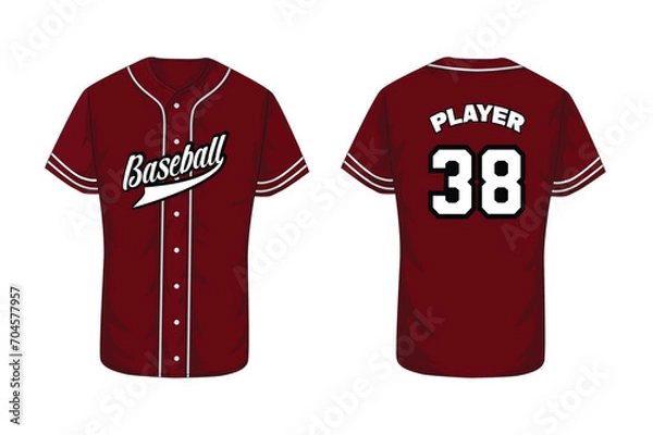 Obraz Baseball custom Jersey sublimation