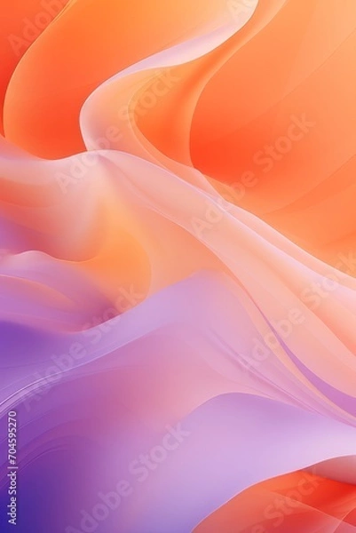 Fototapeta Abstract background with waves and graduated colors. Colorful soft pastel colored backdrop. 