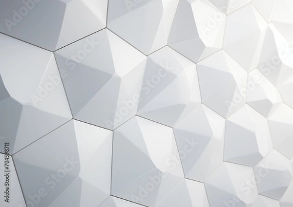 Fototapeta abstract geometric white background