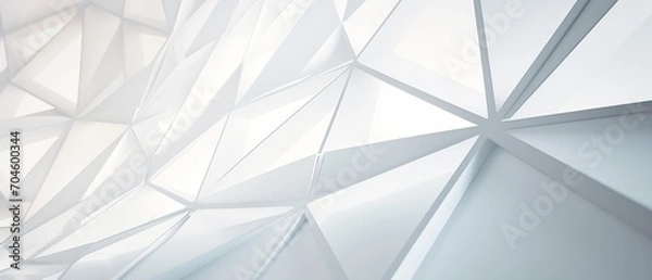 Fototapeta abstract geometric white background