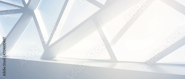 Fototapeta abstract geometric white background