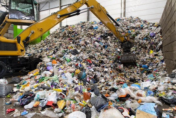 Obraz Collected rlastic recycle material