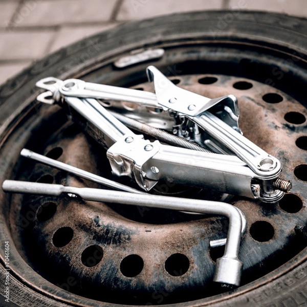 Obraz Changing tires