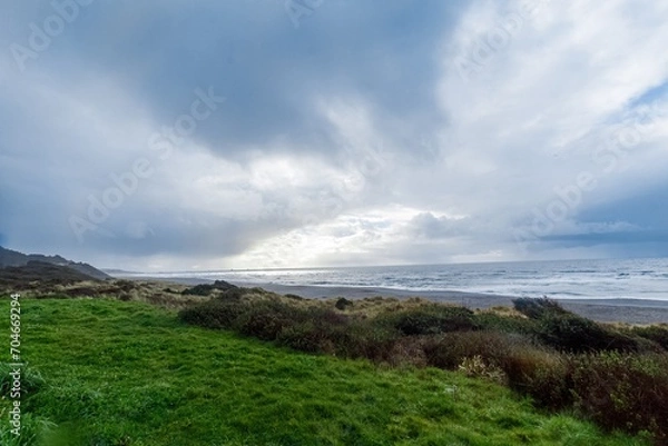 Obraz clouds over the coast