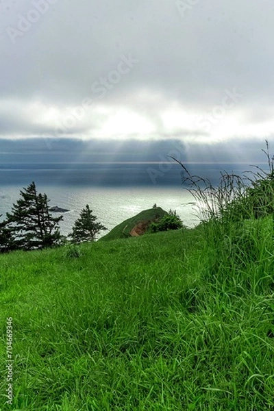 Obraz sunset in the mountains