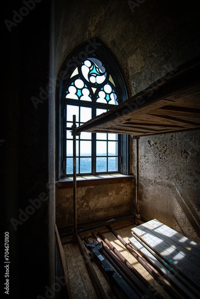 Obraz old church window