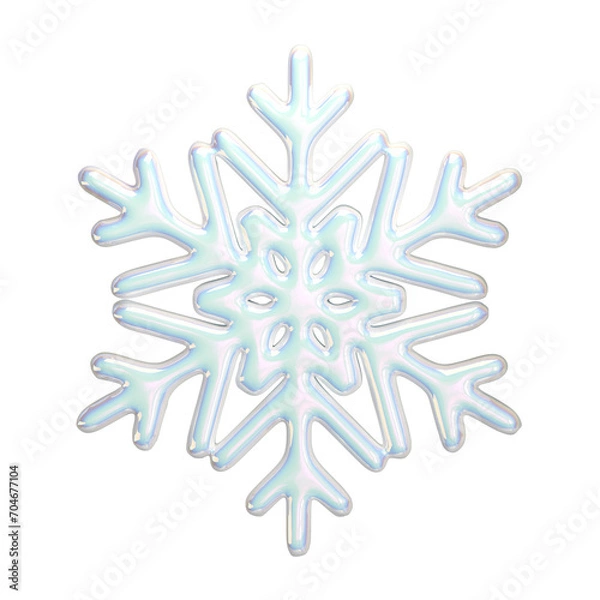 Obraz 3D Snowflake