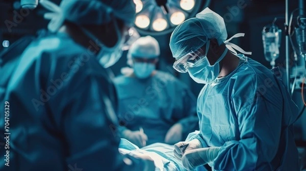 Fototapeta Operation Room, Surgery, Generative AI