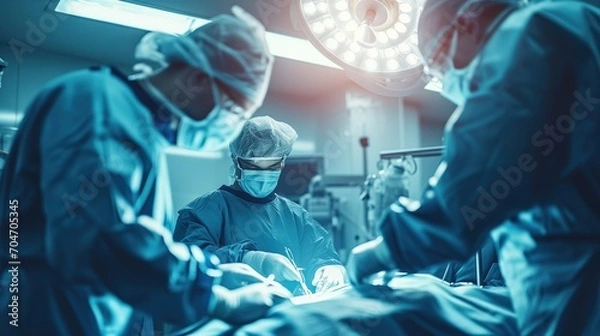 Fototapeta Operation Room, Surgery, Generative AI