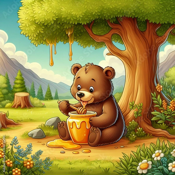 Obraz bear in the woods