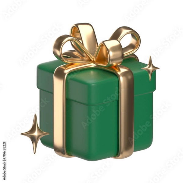 Obraz 3D Shiny Green Gift