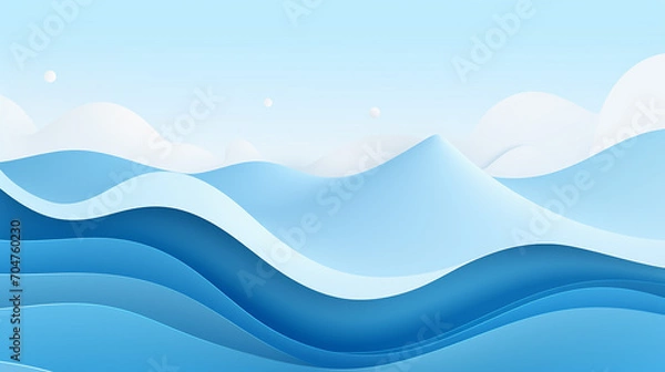 Fototapeta abstract blue sea and beach summer background with cloud