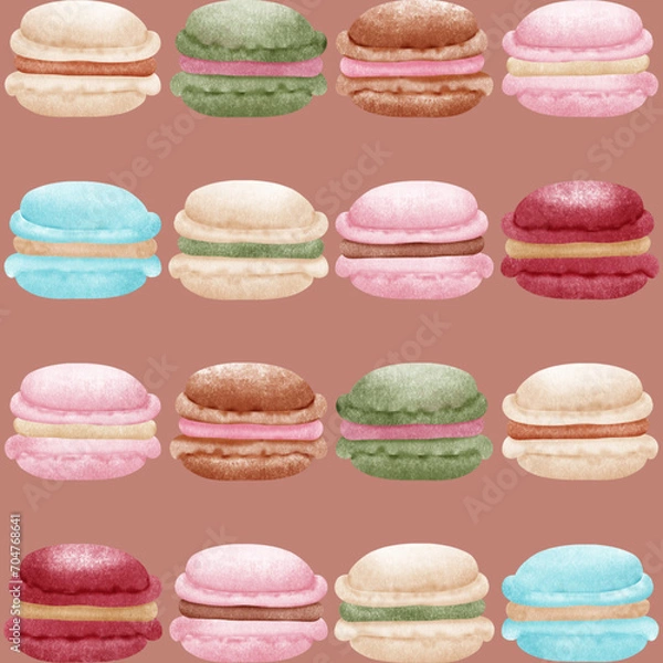 Fototapeta colorful macaroons