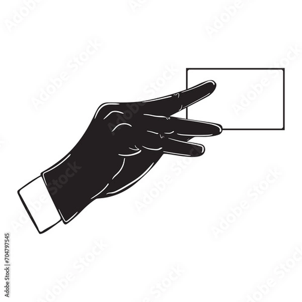 Obraz Hands gestures vector cartoon illustration 