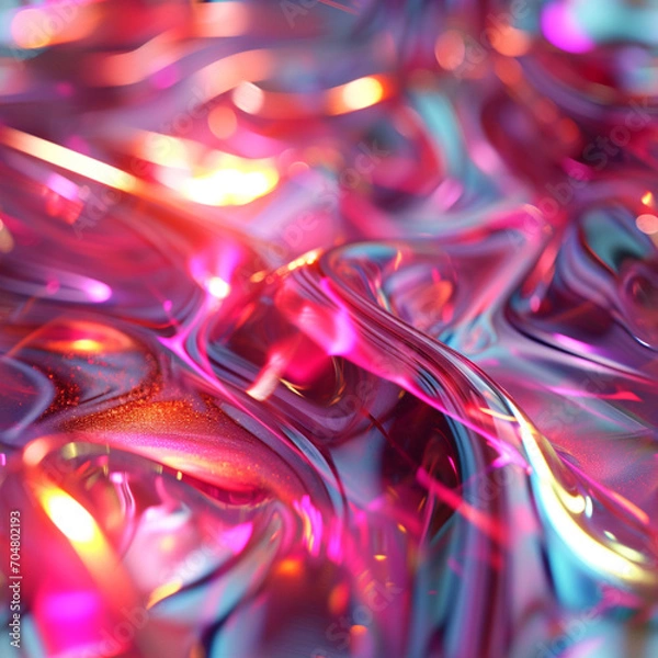 Obraz Abstract background with lights Generative AI