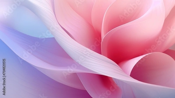 Fototapeta The slow unfolding of petals reveals a calming floral symmetry, a study in graceful forms