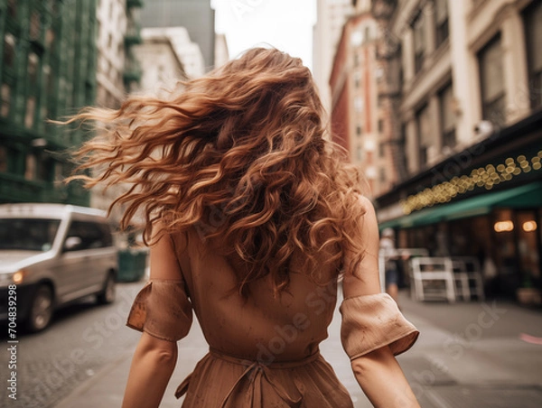 Obraz 女性の後ろ姿　女性の後ろ姿　旅行　デート