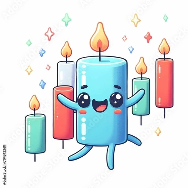 Obraz candle stick happy