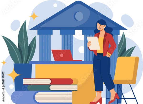 Obraz Law Illustration Element