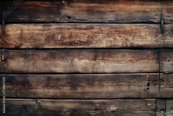 Fototapeta Natural dark shabby wooden background texture. Painted old rustic wooden wall. Abstract texture for furniture, office and home Interior	