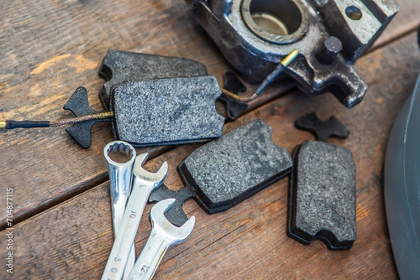 Fototapeta 自動車のブレーキパット
