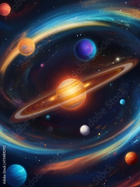 Fototapeta planet in space