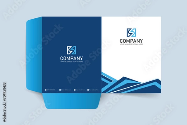 Obraz Simple minimalist business presentation folder template design
170