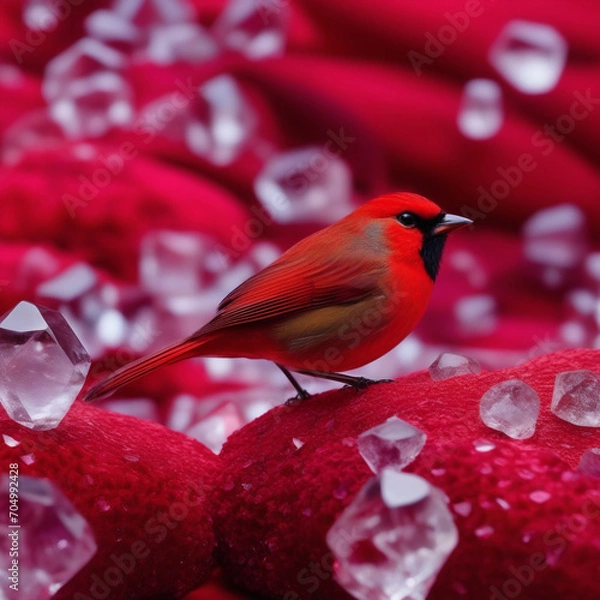 Obraz Cardinal on a Red tree