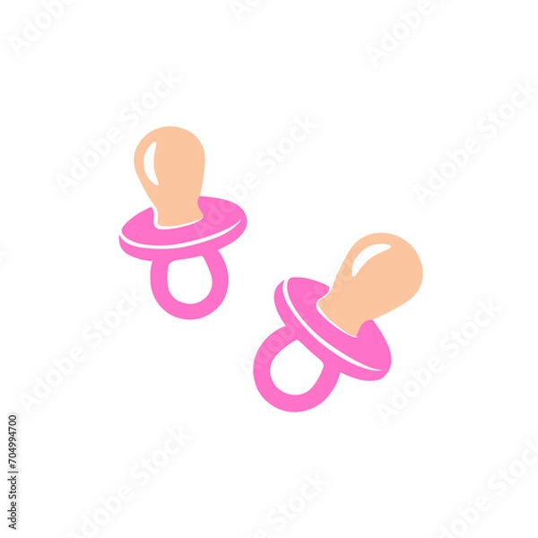 Obraz Children's pacifier in pink