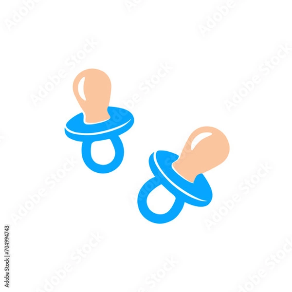 Obraz Children's pacifier in blue 