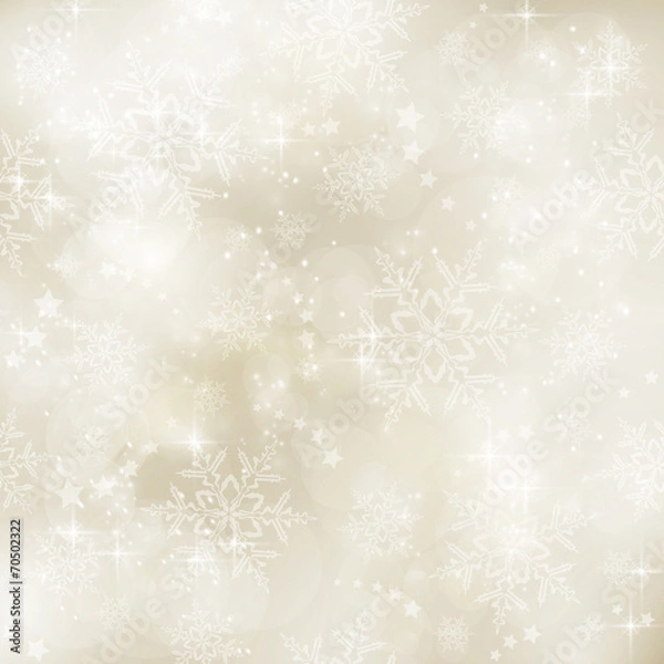 Fototapeta Soft and blurry sepia tone Winter, Christmas pattern