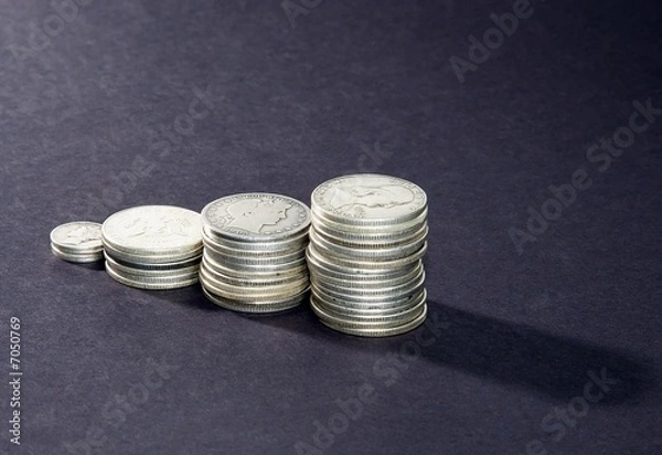 Obraz Silver Coin Columns