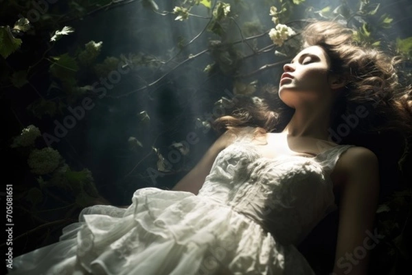 Fototapeta girl in ethereal sensuality 