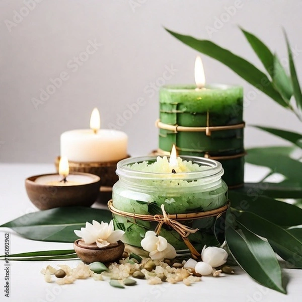 Obraz spa still life with candles